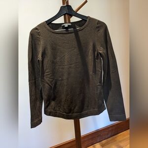 Ann Taylor Crew neck sweater in dark brown